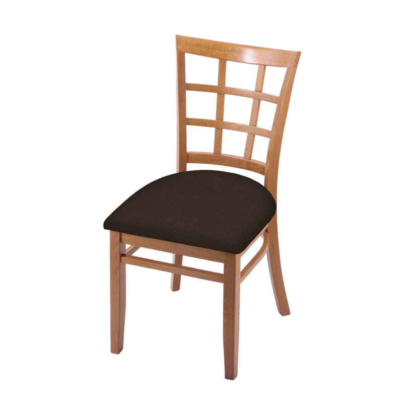 Hampton 18'' H Upholstered Beech Side Chair, Rein Coffee, Medium