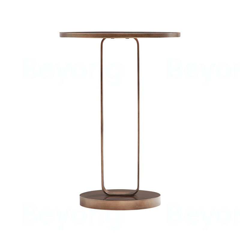 Table d'appoint ronde en bronze antique Tareel
