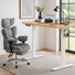 Bureau debout électrique à hauteur ajustable avec fauteuil de direction ergonomique, ensemble de mobilier de bureau moderne