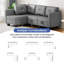 Fabric Corner Sofa -1136119373