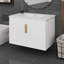 Meuble-lavabo mural 30 po avec lavabo simple en céramique à 3 trous, armoire de rangement flottante avec 2 portes à fermeture douce-2053521209