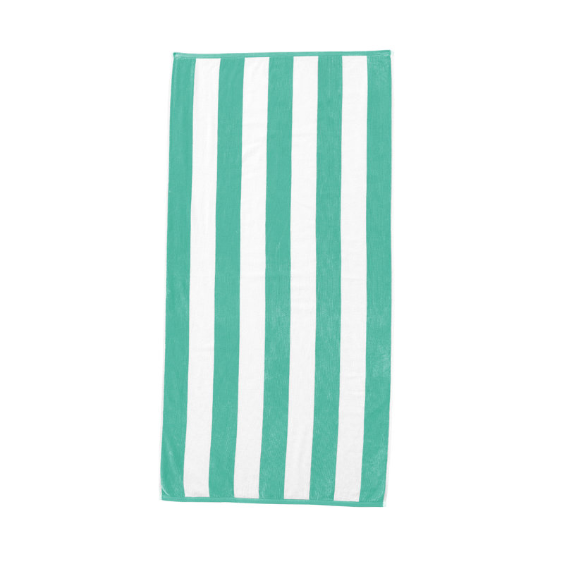 Serviettes de plage 100% coton absorbant et à séchage rapide Cabana, Sarcelle, Serviette de plage une pièce