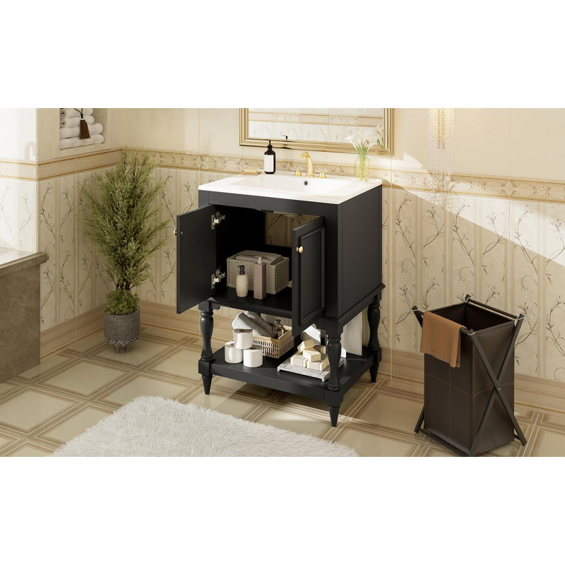 Modern Luxury Vanity Set, Black