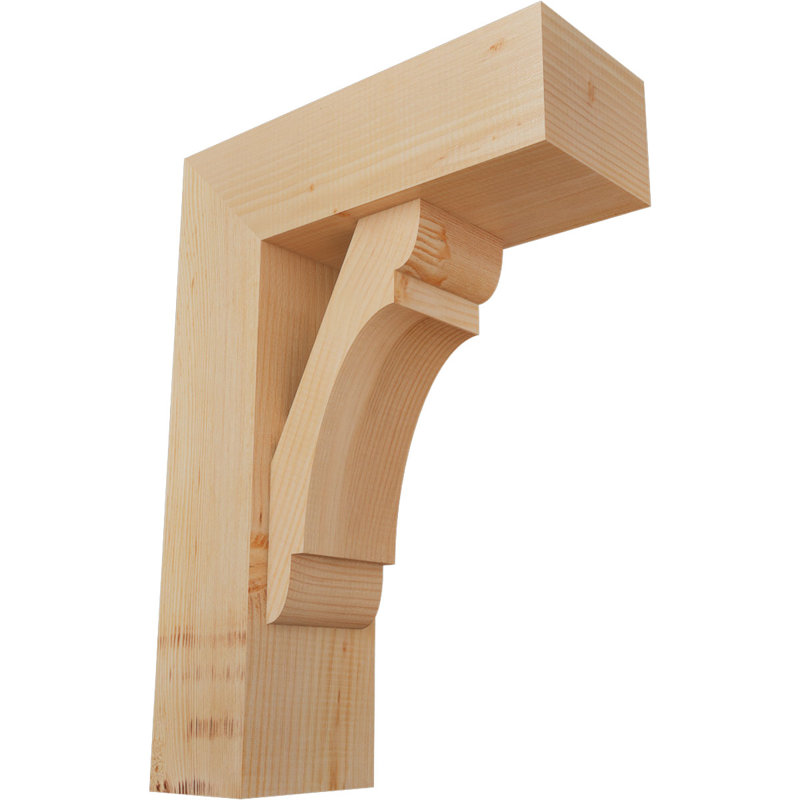 Support de bloc olympique avec entretoise décalée, 28 x 20, Sapin Douglas de l 7 1/2 (lisse)