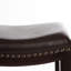 Paire de tabourets de bar Modern Home, paquet de 7,75 po de hauteur, similicuir, 2 tabourets en cuir reconstitué brun, design élégant, structure en bois