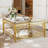 Square Glass Coffee Table-1535398846