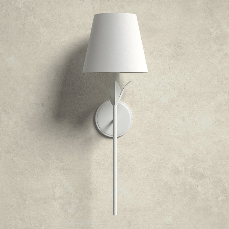 Margo Wrought Iron Wallchiere, Matte White