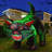 Halloween Inflatable 7ft Green Cat with Shakable Head Scary Halloween Blow up Cat with Built-in LEDs