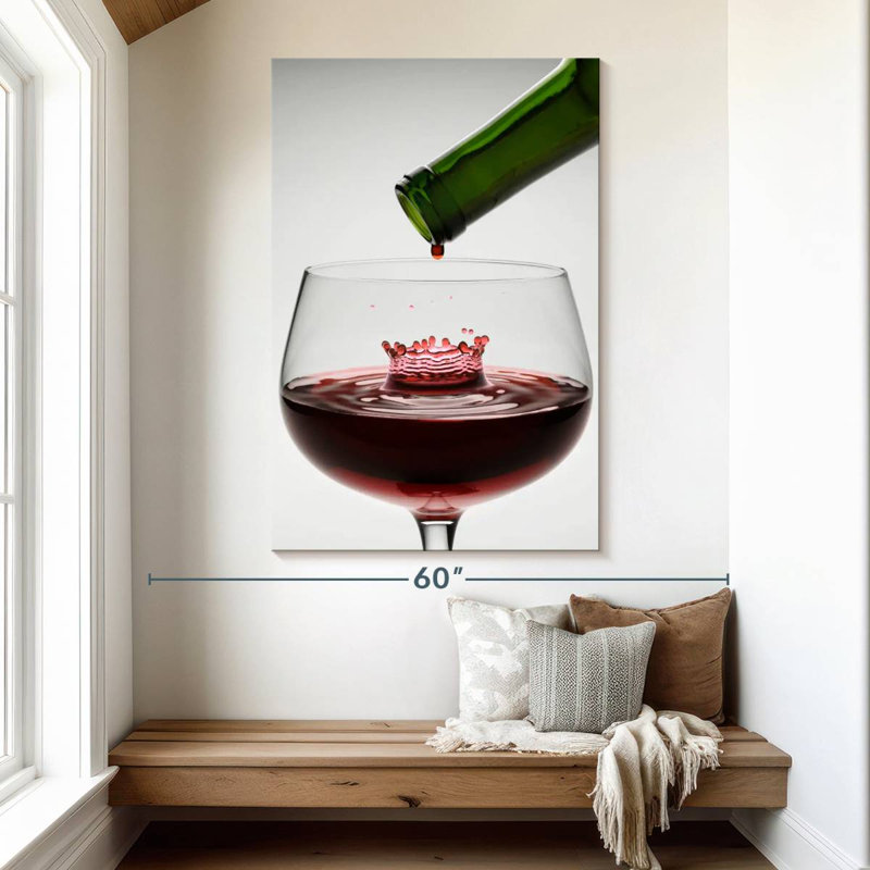 Yarlin Wine Drop, 51" H x 34" W