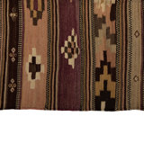 Brown Flatweave Wool Rug - 3'3" x 6'7"