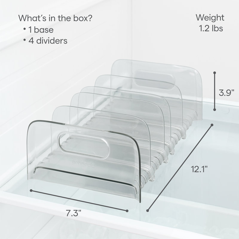 YouCopia® FreezeUp® Freezer Rack, 12" with Adjustable Dividers