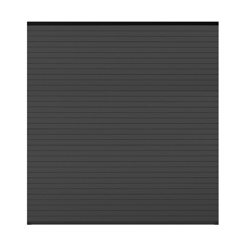 6 pi X l 6 pi Panneau de clôture en plastique et plastique résistant aux intempéries W 12 pi, Noir