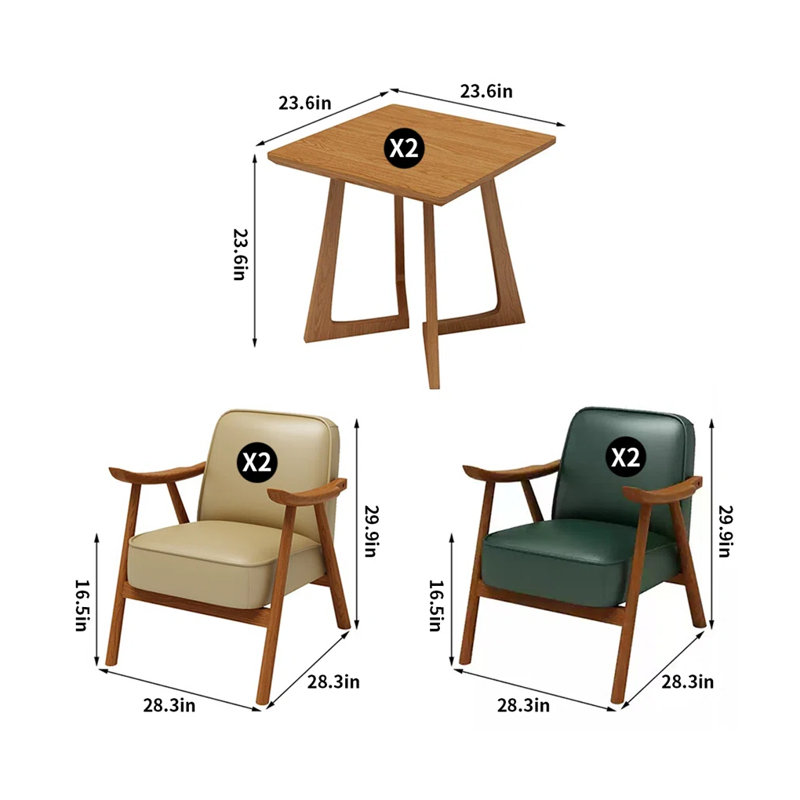 Ensemble de table et chaises Cafe