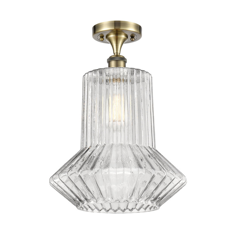 Plafonnier semi-encastré 1 lumière 12 po Heider, DEL