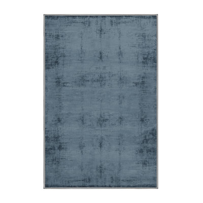 Tapis abstrait gris lavable à la machine