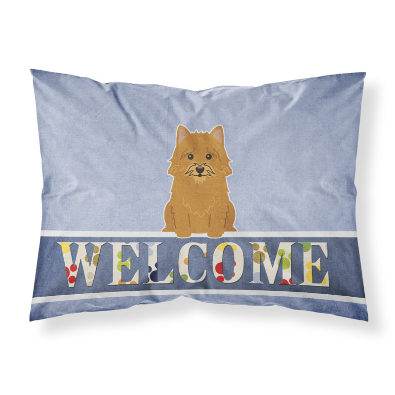 Taie d’oreiller welcome, Norwich Terrier