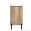 Armoire de salle de bain 30 "avec lavabo en céramique, tiroir coulissant et tablette ouverte