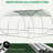 Walk-In Greenhouse 10'X10'x6.5', Steel, Cover, Zipper Door & Optimal Air Circulation Windows 10'X10'x6.5' Plant Shelter, Strong Steel Frame, Fresh