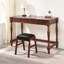 Raahi Solid Wood Accent Stool-1616690177