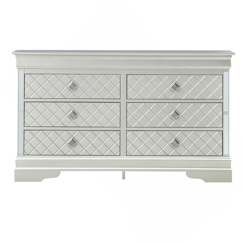 Commode Verona G6700-D, champagne argenté, Argent argent