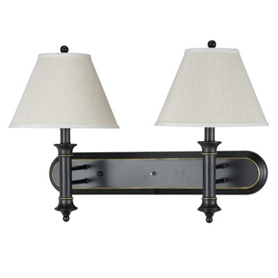 Cal Lighting Hotel Wall Lamp With Rocker Switch For Bedroom And Home Lighting 17.75"H