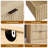 Fluted 9 Drawers Dresser For Bedroom, 63'' W Chest Of Drawers With Power Outlet & Metal Handle, Fluted Fronts, Modern Dresser TV Stand, Wood Clothes Storage Organizer For Living Room, Hallway-1891540599
