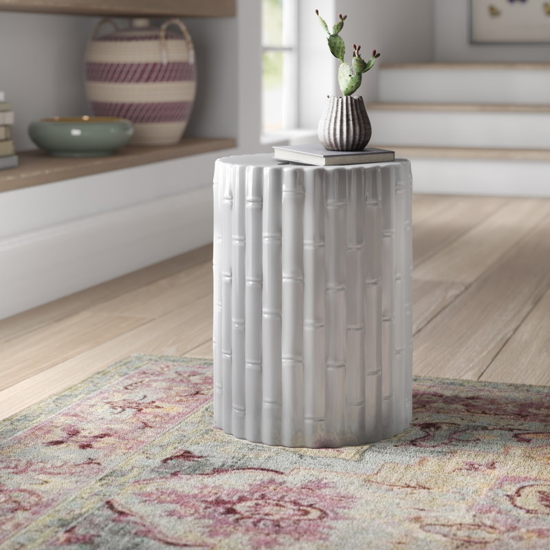 Tabouret de jardin Peristerona, blanc