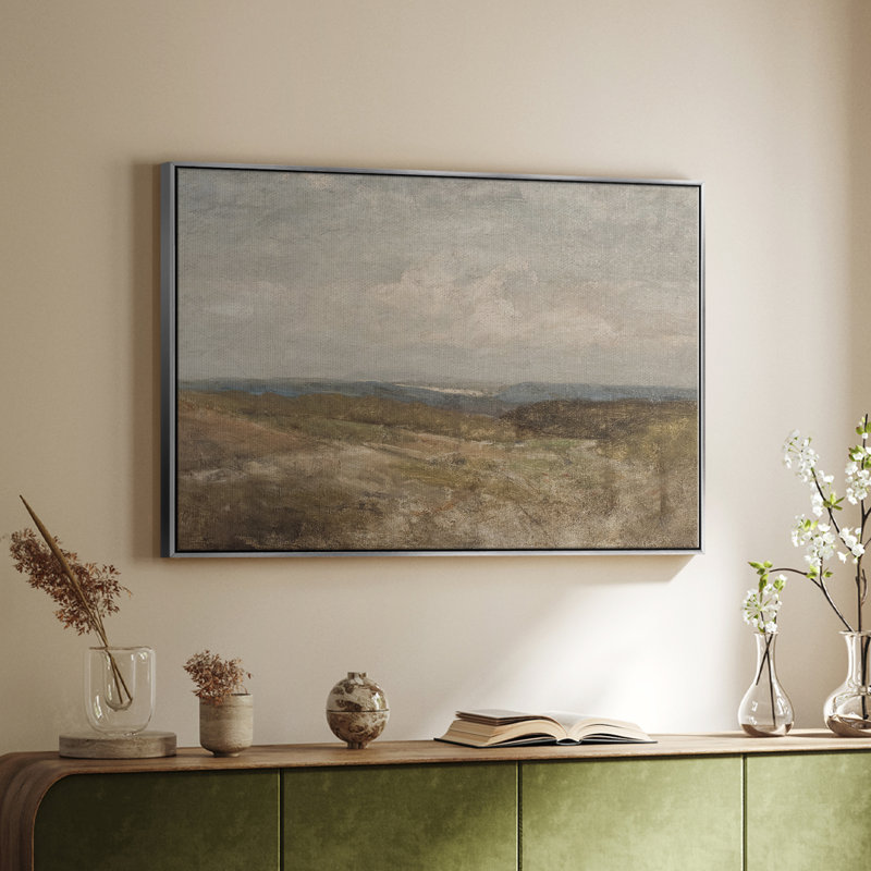 Vintage Landscape -CMXLI Framed Gallery Wrapped Canvas, H 27 po x l 41 po