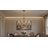 Traditional 8 Light Satin Brass Crystal Chandelier-1169519466-1169519467