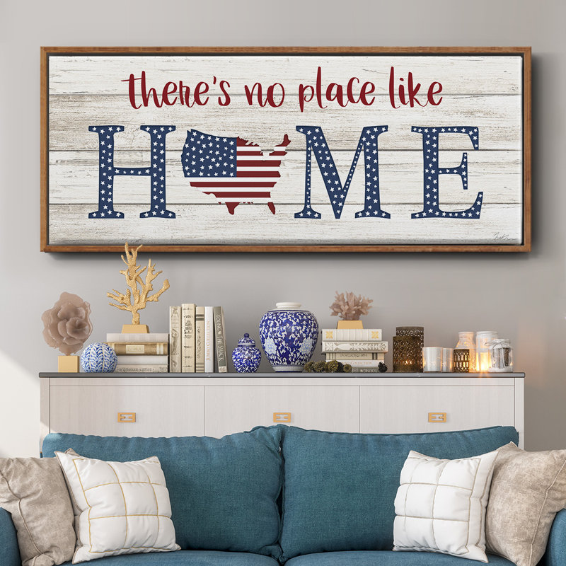 No Place Like Home- Framed Canvas
