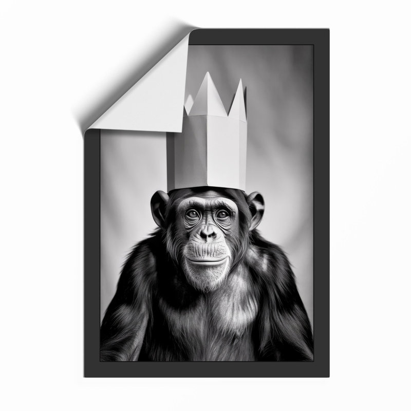 Crowned Dignitary Modern - Framed Print, A3 - 42.0 x 29.7 cm, Unframed