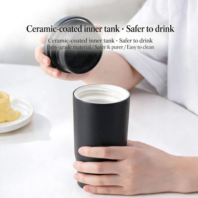  Asvel 17oz Ceramic Insulated Travel Mug | No Metallic Taste