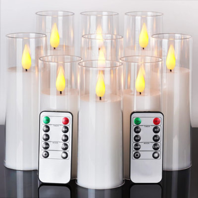 Unscented Flameless Pillar Candle