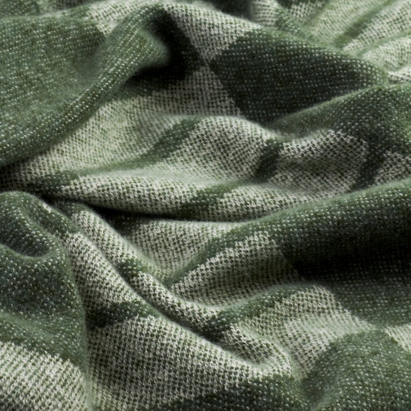 Harlech Woven Reversible Throw, Green