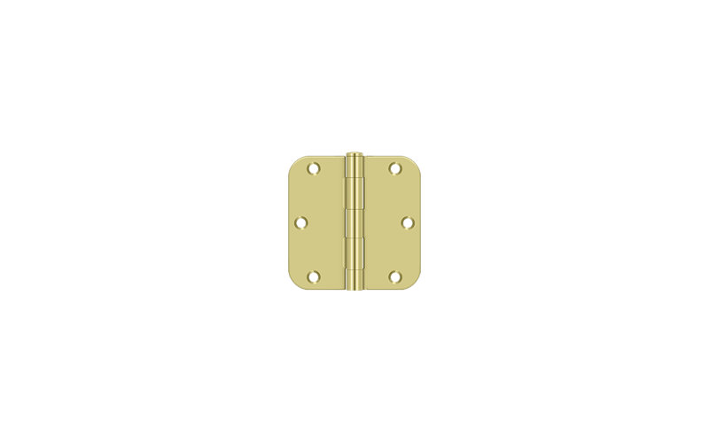 Steel Butt Bearing Hinge, Bright Brass