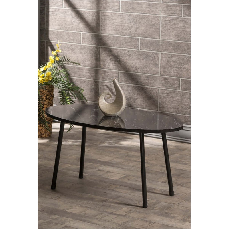 Rylee 35cm Console Table, Black Marble