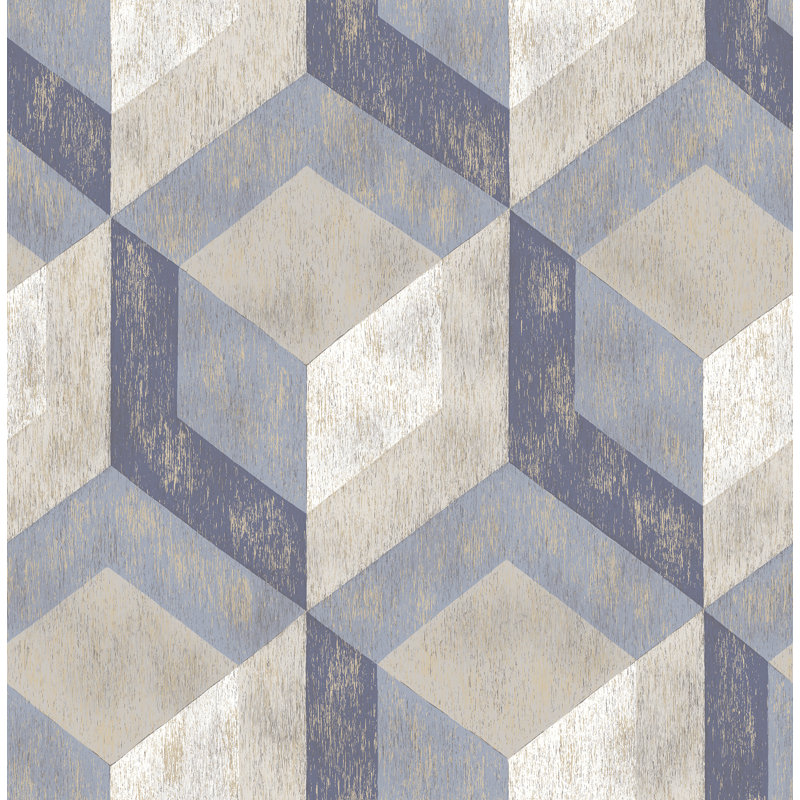 Ankeny Geometric Roll, Blue