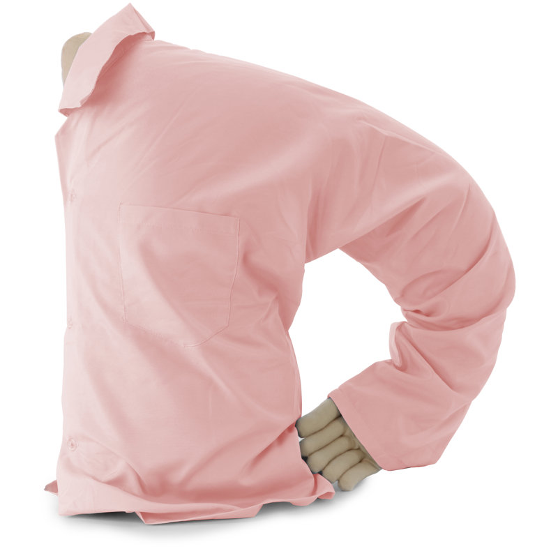 Coussin en coton Boyfriend, Rose