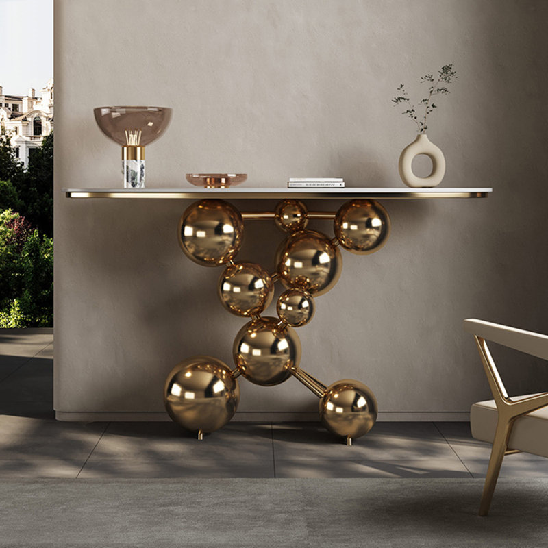 Italian style luxury creative Console Table, Gold