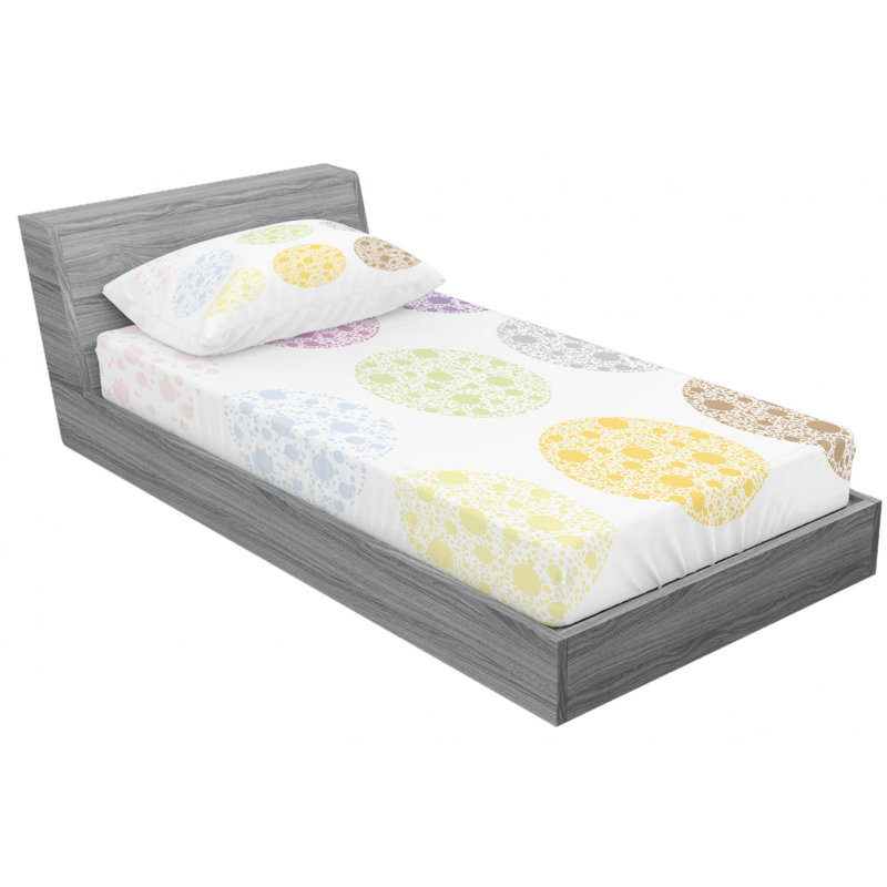 Diyari Microfiber Sheet Set, Twin Sheet Set with Fitted Sheet