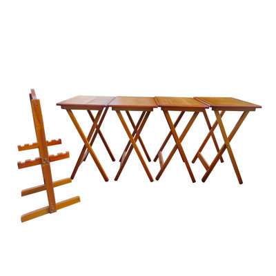 Ensemble de 4 plateaux pliants Karnesh