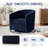 Chenille Upholstered Swivel Accent Chair -151578945