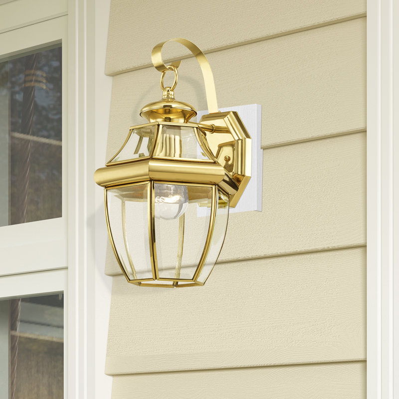 Alexavier Solid Brass Wall Light, Polished Brass