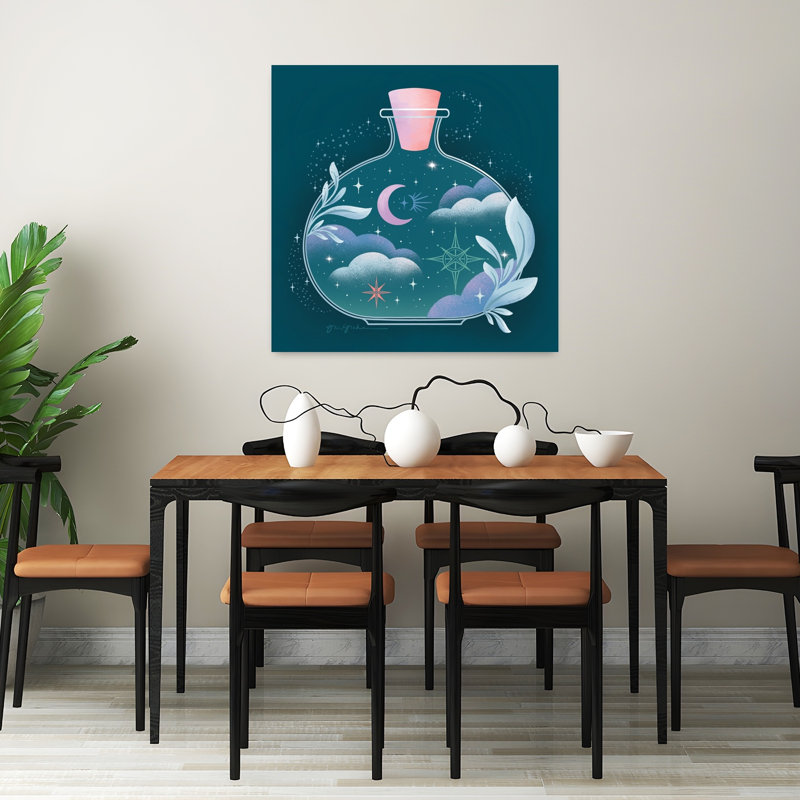 Celestial Dreams III, paysage contemporain abstrait, art naturel, H 32 po x l 32 po