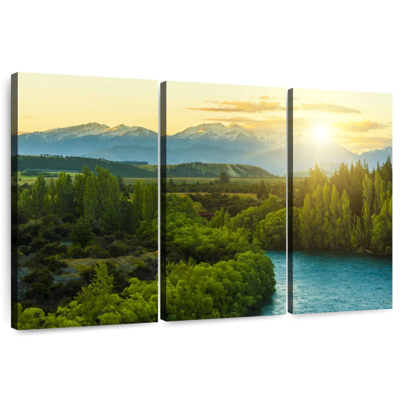Alvord Morning In Clutha River, 32" H x 50" W