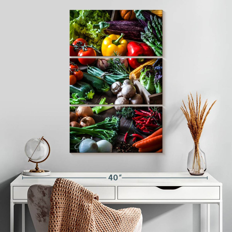 Yarlin Garden Grown Vegetables, 32" H x 20" W