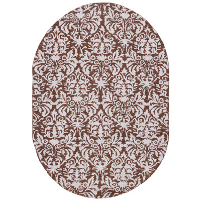 Hollander Hand-Hooked Wool Brown Area Rug
