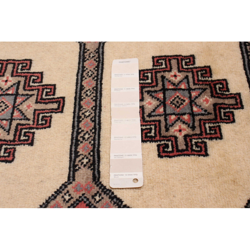 Tapis crème Finest Peshawar Bokhara 2 pi 8 po x 12 pi 0 po