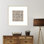 «Charcoal Striped Squares in Alternating Patterns» par Hazel J, impression sur bois encadrée