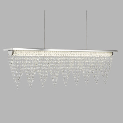 Julianna 1 - Light Chrome LED Kitchen Island Pendant